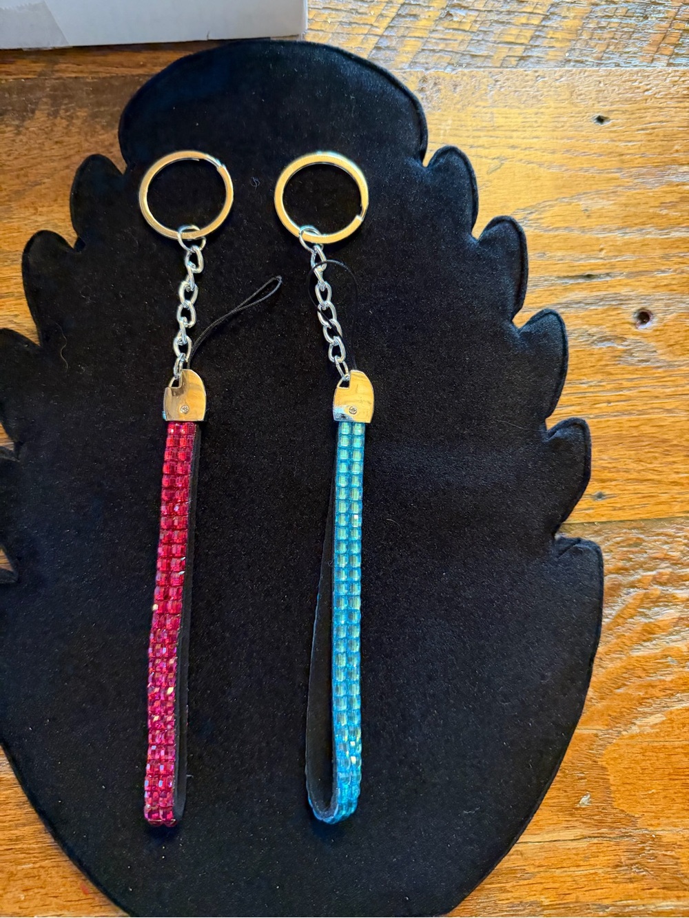 Sparkle Wristlet Keychains - Pink and Blue